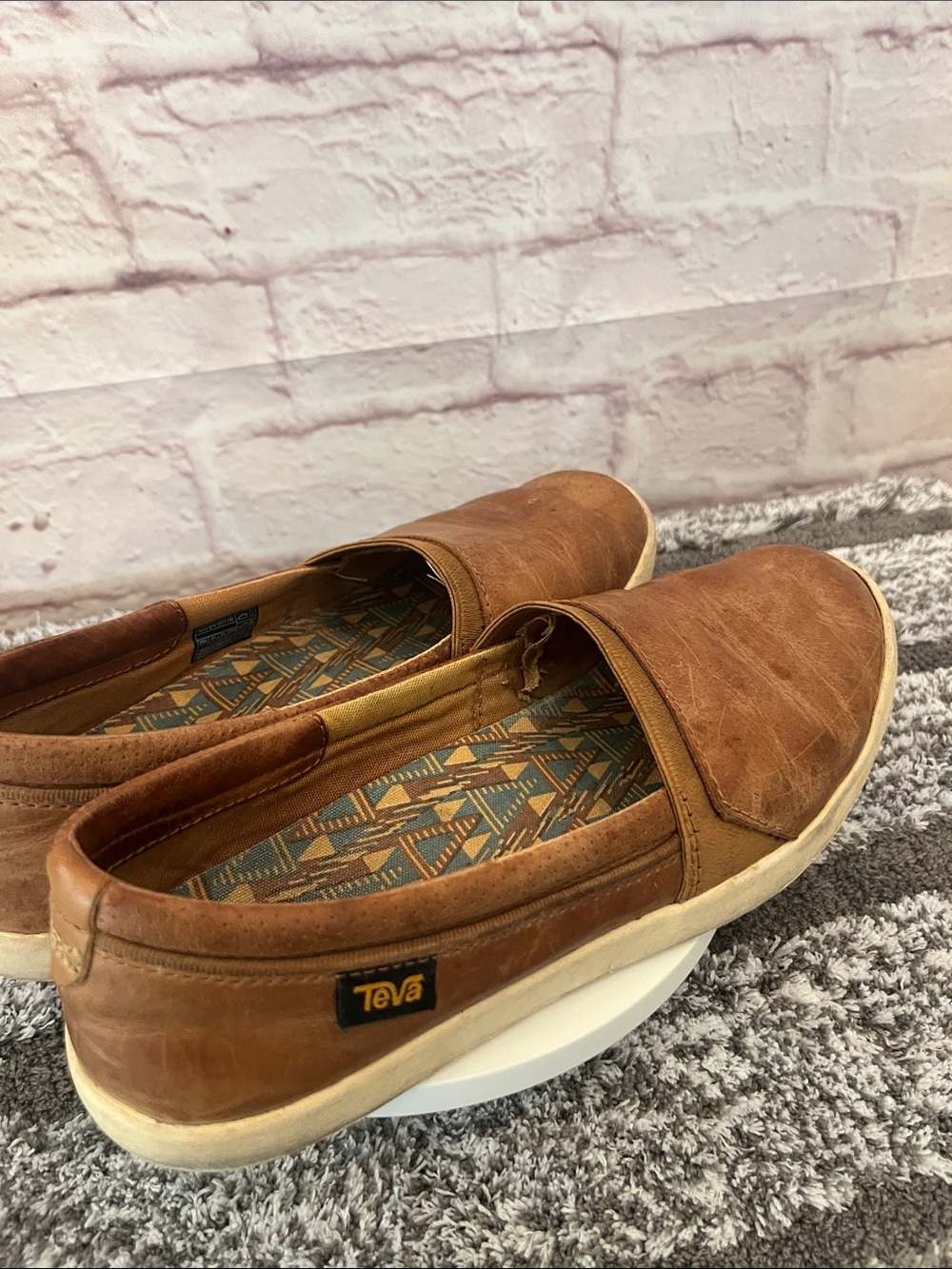 Teva womans Tan Slip-On Casual Loafers - Picture 4 of 7